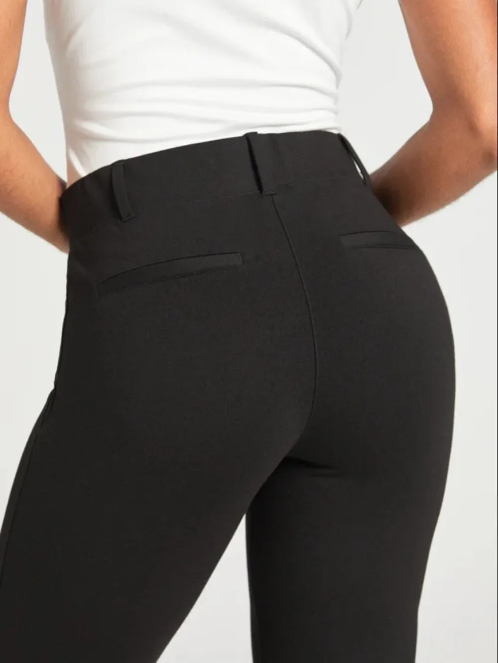 New Betabrand Black Bootcut Classic Dress Pant Yoga Pants Large